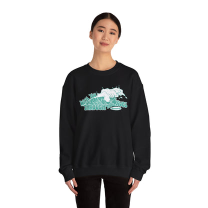 "in the waves" crewneck