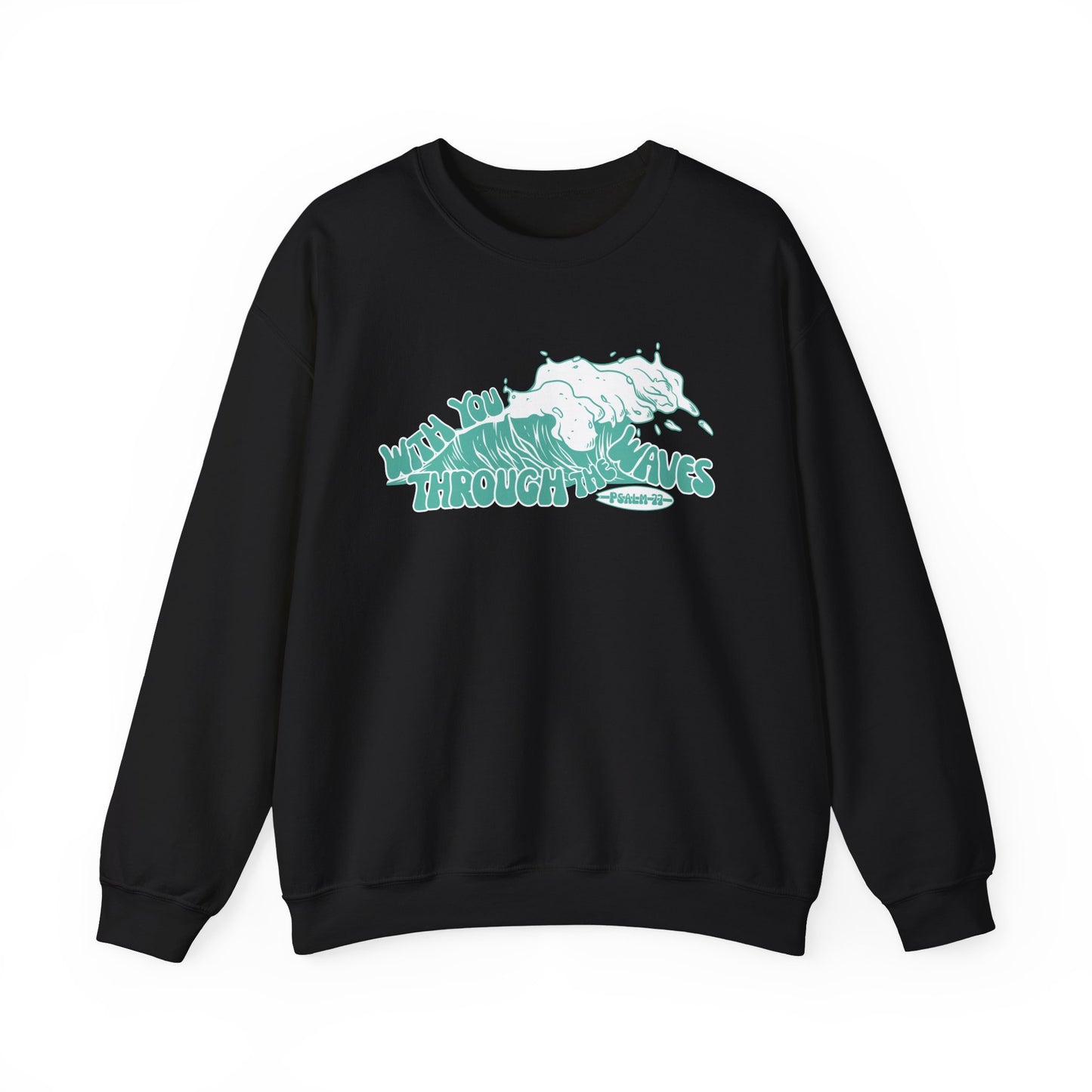 "in the waves" crewneck