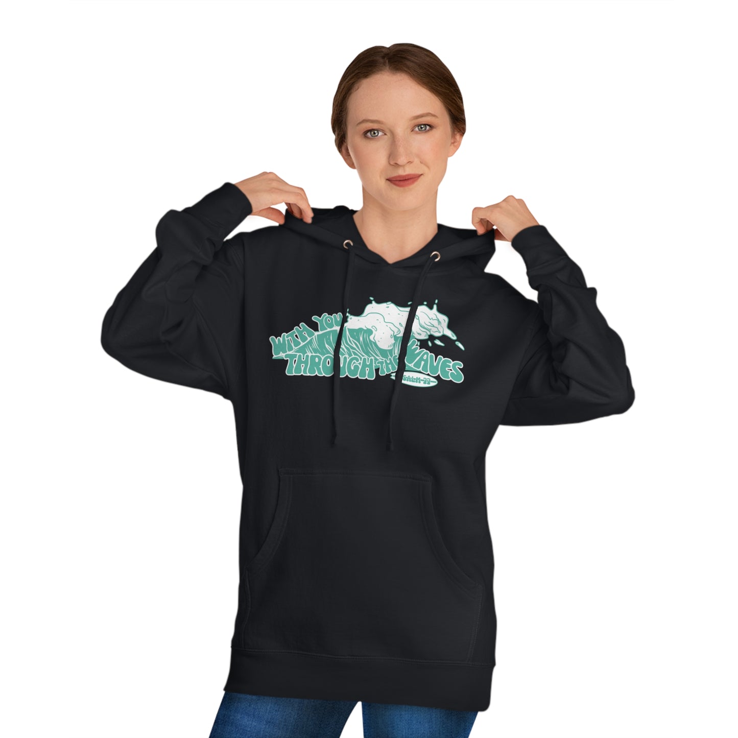 "in the waves" hoodie