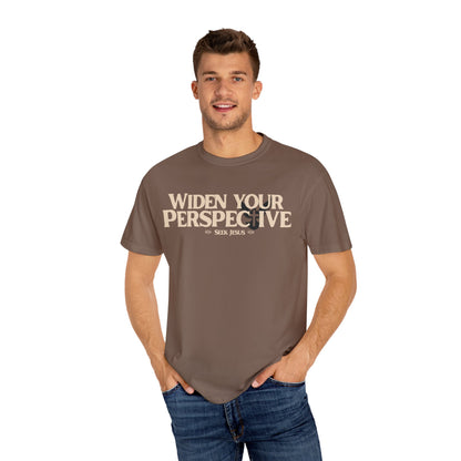 "widen your perspective" tee