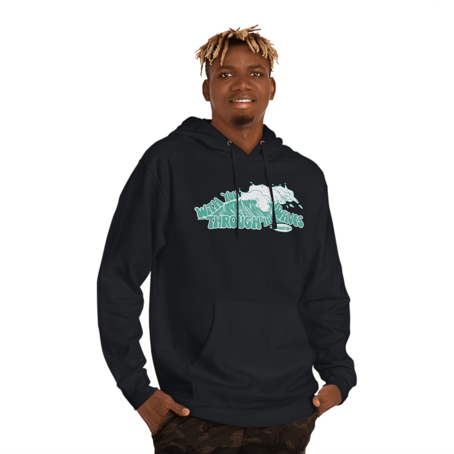 "in the waves" hoodie