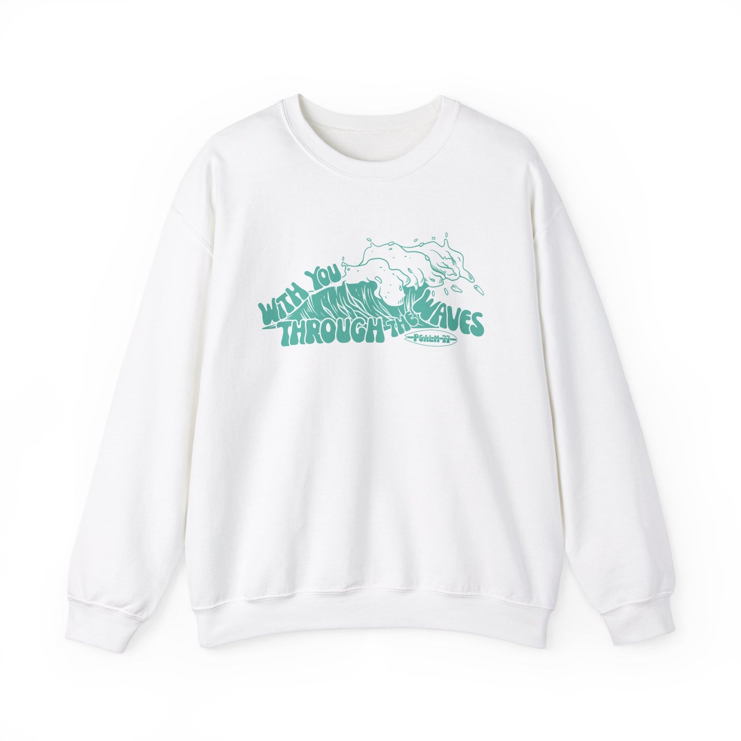 "in the waves" crewneck