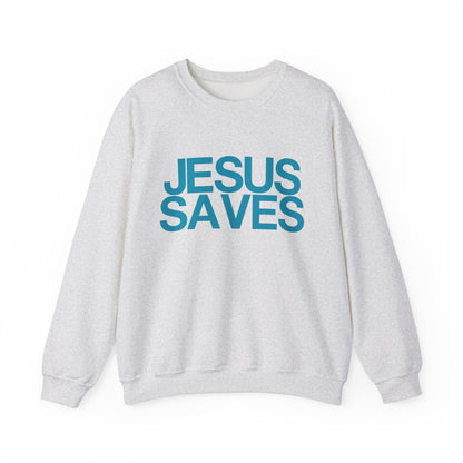 "Jesus saves" crewneck