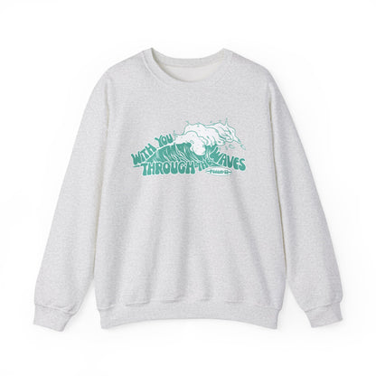 "in the waves" crewneck